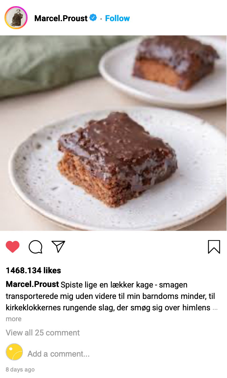 Hvad ville forfatteren poste?